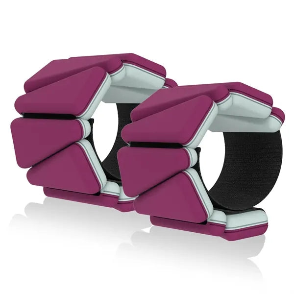 Two-tone Weighted Wristbands Sold As a Pair