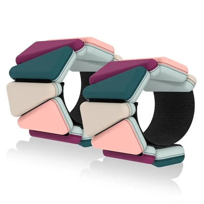 Two-tone Weighted Wristbands Sold As a Pair