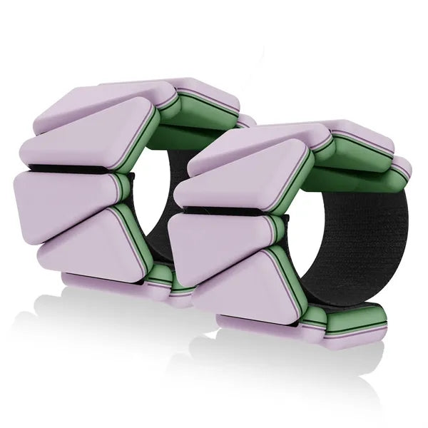 Two-tone Weighted Wristbands Sold As a Pair