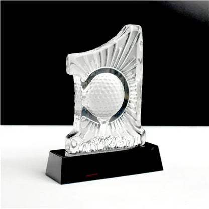 Golf Crystal Trophy