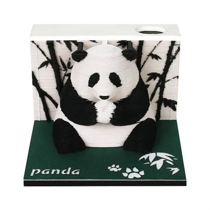 3D Stereoscopic Paper Sculpture Memo Pads