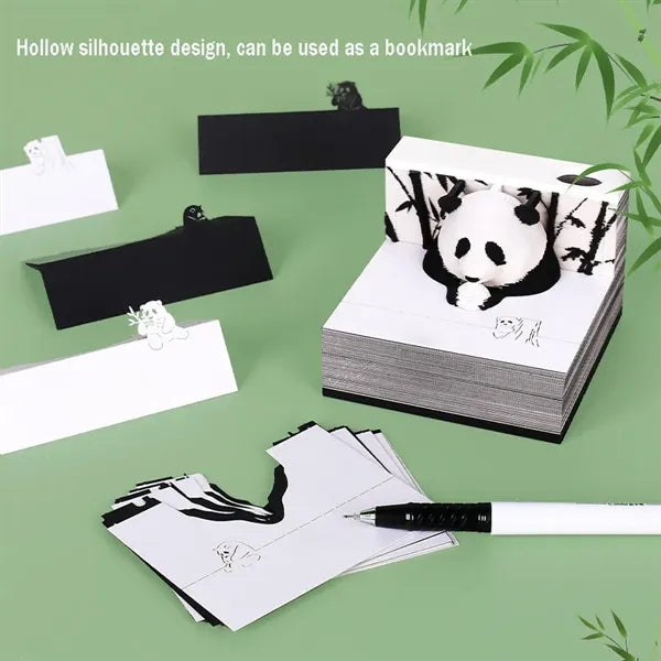 3D Stereoscopic Paper Sculpture Memo Pads