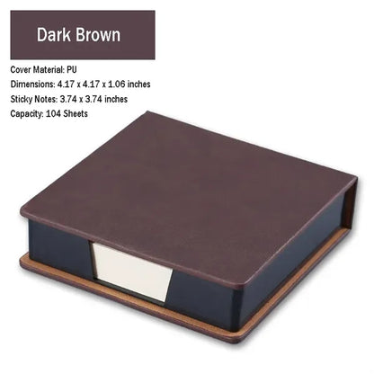 Sticky Notes with Leather Case