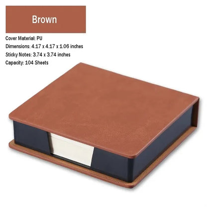Sticky Notes with Leather Case