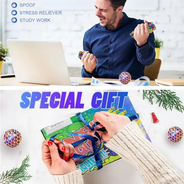 Glowing Grape Stress Relief Ball