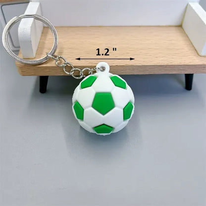 PVC 3D basketball keychain