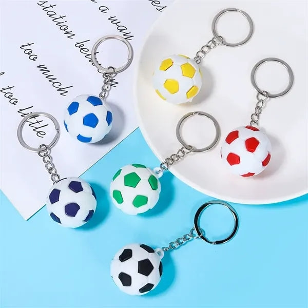 PVC 3D basketball keychain