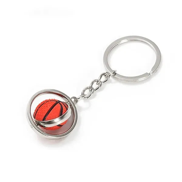 Rotating ball keychain