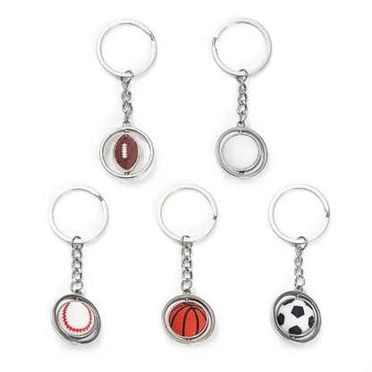 Rotating ball keychain