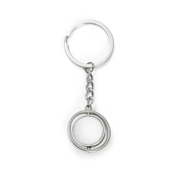 Rotating ball keychain