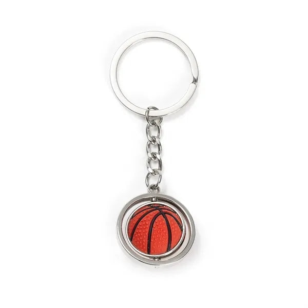 Rotating ball keychain
