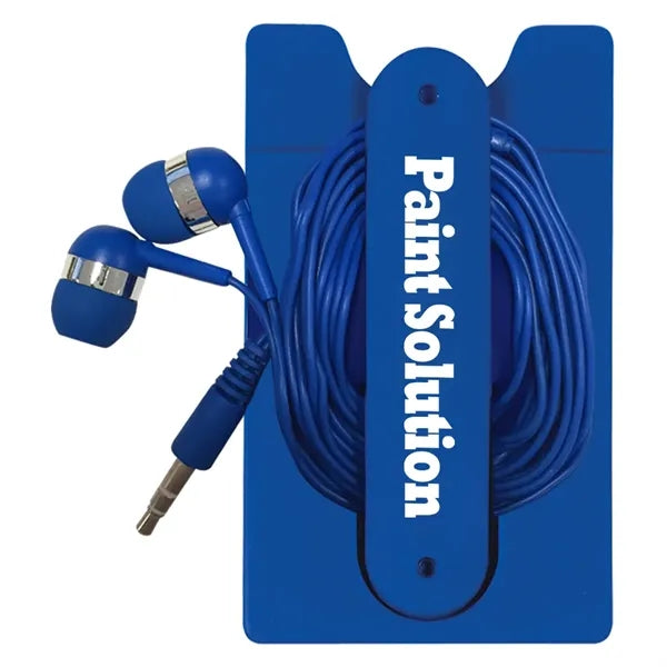 Phone Wallet With Earbuds