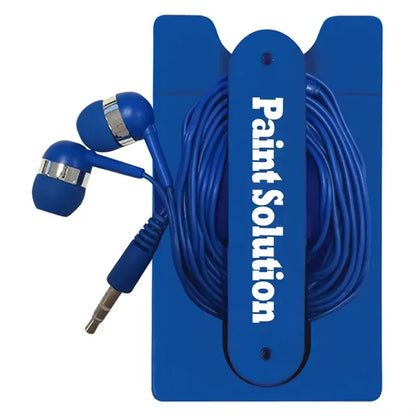 Phone Wallet With Earbuds