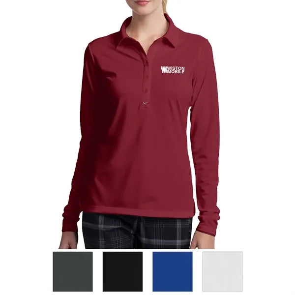 Nike Ladies' Long Sleeve Dri-FIT Stretch Tech Polo
