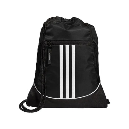 Waterproof Sports Drawstring Backpack w/Vertical Stripes