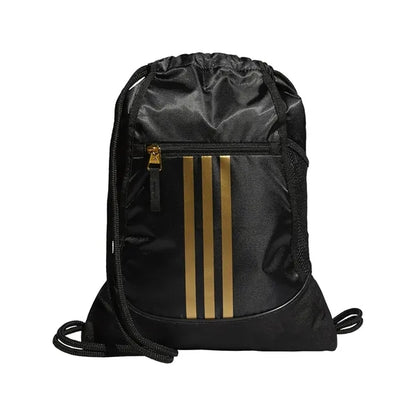 Waterproof Sports Drawstring Backpack w/Vertical Stripes