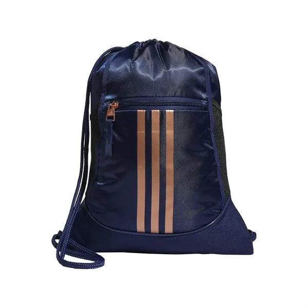 Waterproof Sports Drawstring Backpack w/Vertical Stripes