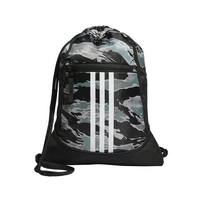 Waterproof Sports Drawstring Backpack w/Vertical Stripes