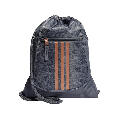 Waterproof Sports Drawstring Backpack w/Vertical Stripes