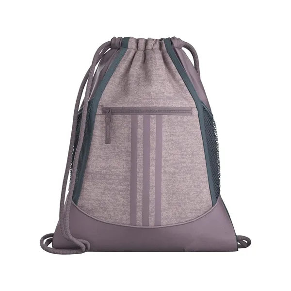 Waterproof Sports Drawstring Backpack w/Vertical Stripes