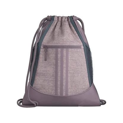 Waterproof Sports Drawstring Backpack w/Vertical Stripes