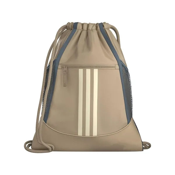 Waterproof Sports Drawstring Backpack w/Vertical Stripes
