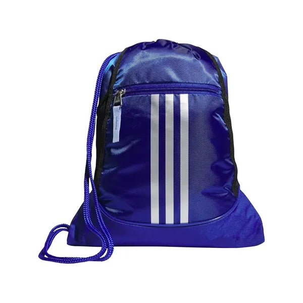 Waterproof Sports Drawstring Backpack w/Vertical Stripes