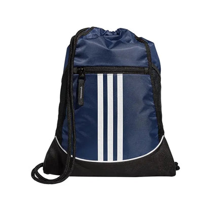 Waterproof Sports Drawstring Backpack w/Vertical Stripes