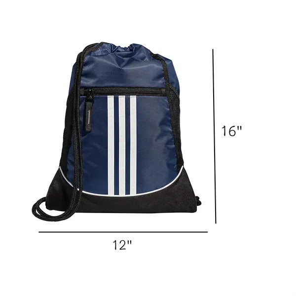 Waterproof Sports Drawstring Backpack w/Vertical Stripes