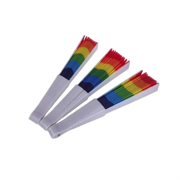 Rainbow Folding Fan