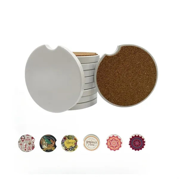 Creative Ceramic Notch Car Coaster