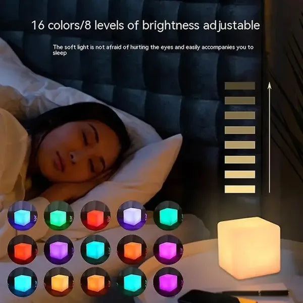 Pvc Mini Cube Night Light
