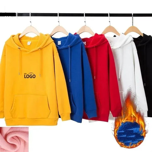 Thickening Hooded Pullover Sweatshirt