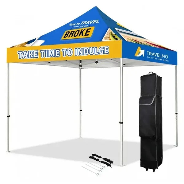 10' Hex Aluminum Frame With Full Color Canopy