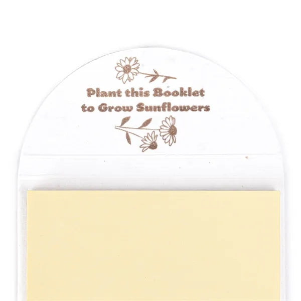 Biodegradable Flower Seeded Sticky Note Pad