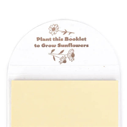 Biodegradable Flower Seeded Sticky Note Pad