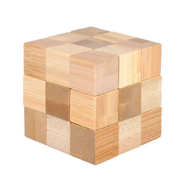 Bamboo Brainteaser Puzzle Set