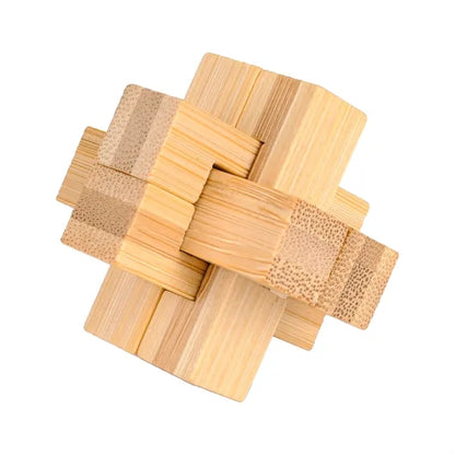 Bamboo Brainteaser Puzzle Set