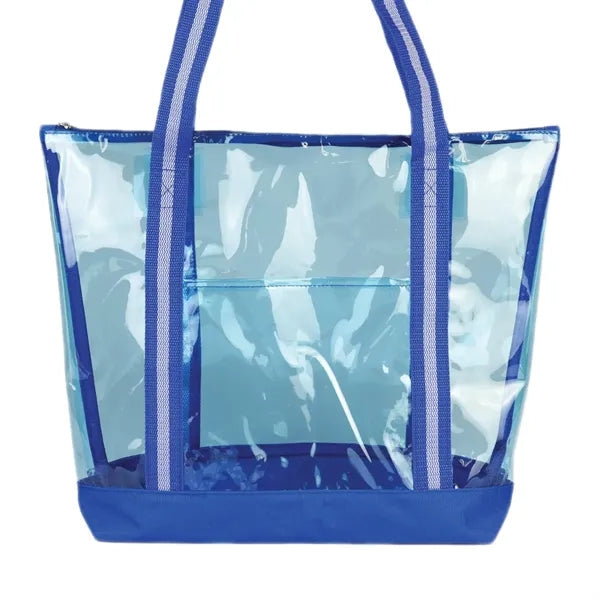 Soft TPU Clear Jumbo Zippered Tote Bag