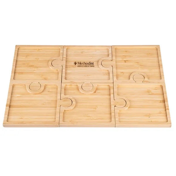 Bamboo Appetizer Plates/ Charcuterie Board Set