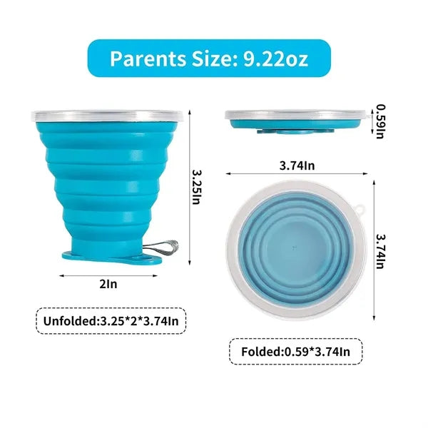 9oz Silicone Collapsible Travel Cup