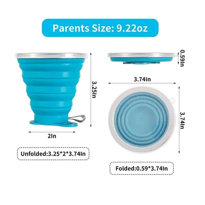 9oz Silicone Collapsible Travel Cup