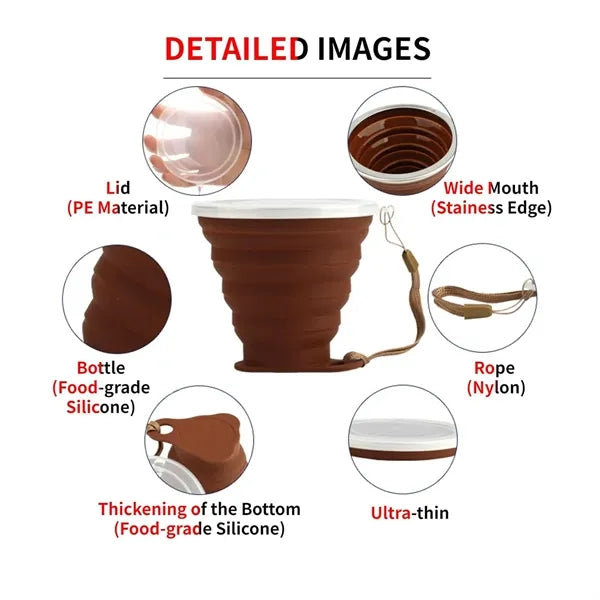 9oz Silicone Collapsible Travel Cup