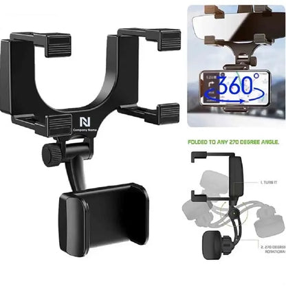 Rearview Mirror Phone Holder for Car