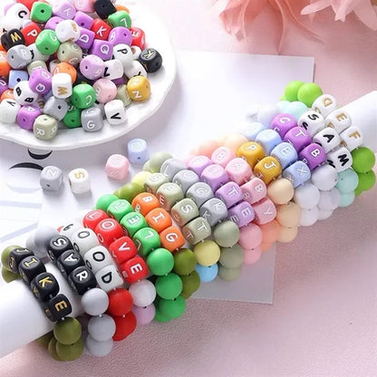 Silicone Alphabet Beads