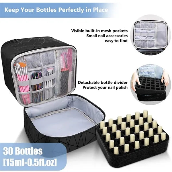 Nail Polish Organizer Case