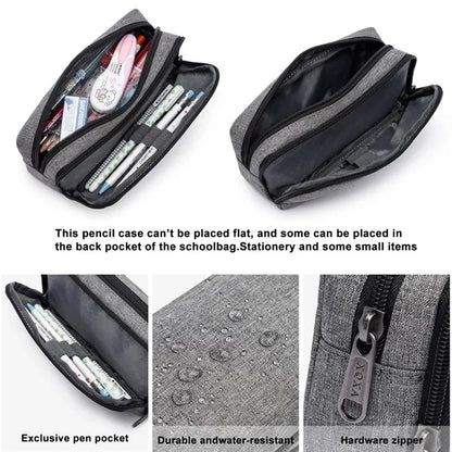 Wide-Opening Pencil Pen Case