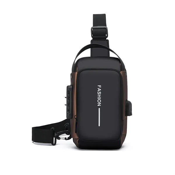 Men Sling Bag Pack With Lock
