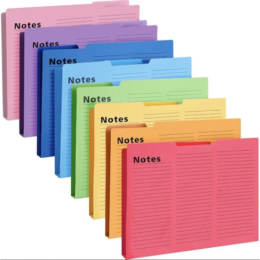 Notes Tabbed File Folders