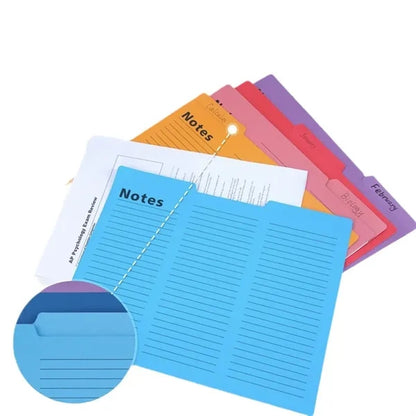Notes Tabbed File Folders